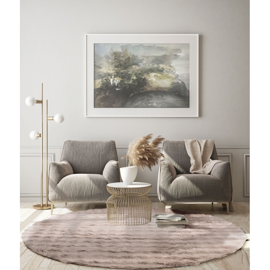 RABBIT BUBBLE Round Rug 160 cm, Beige