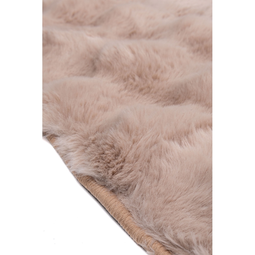 RABBIT BUBBLE Round Rug 160 cm, Beige