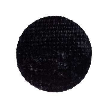 RABBIT BUBBLE Round Rug, 160 cm, Black