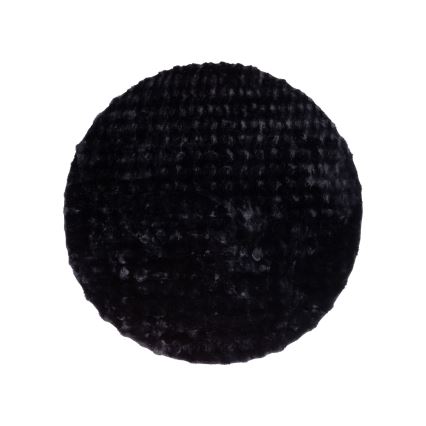 RABBIT BUBBLE Round Rug, 160 cm, Black