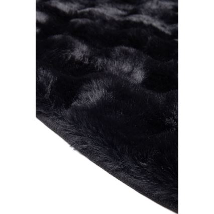 RABBIT BUBBLE Round Rug, 160 cm, Black