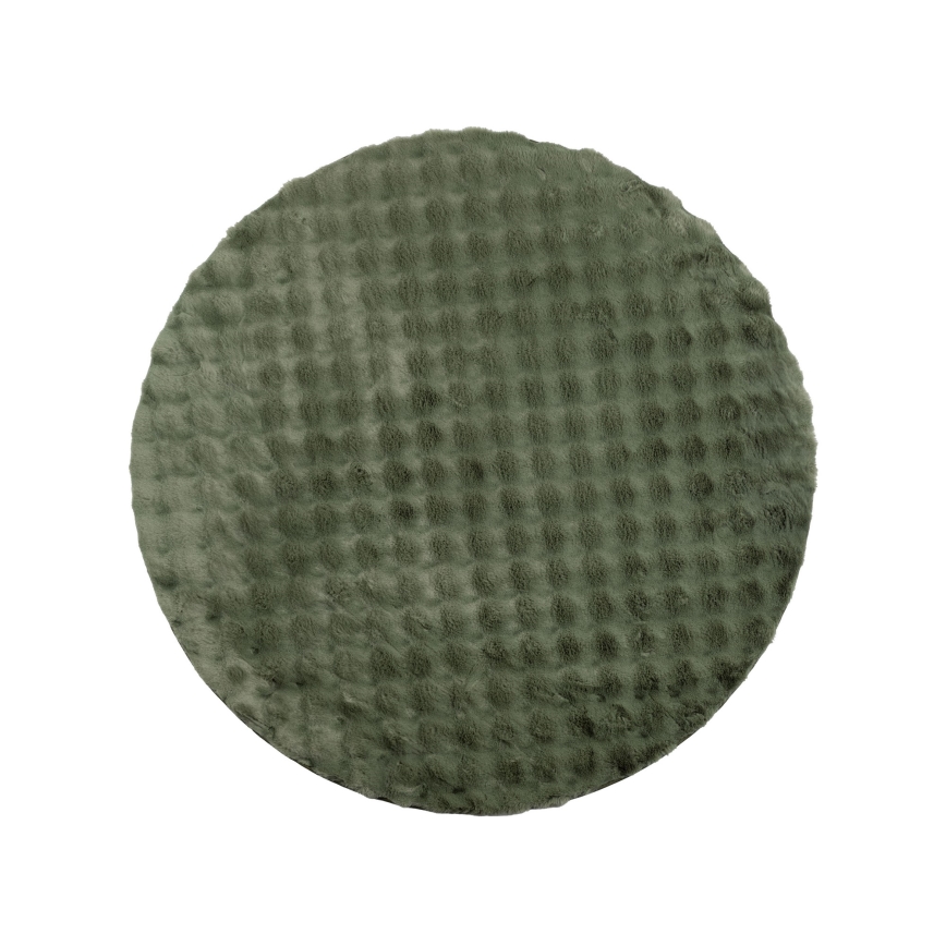 RABBIT BUBBLE Round Rug, 160 cm, Green