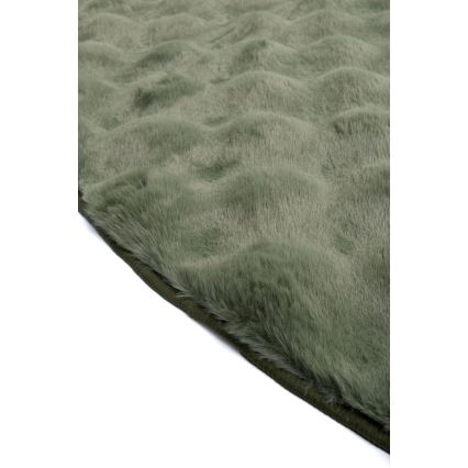 RABBIT BUBBLE Round Rug, 160 cm, Green