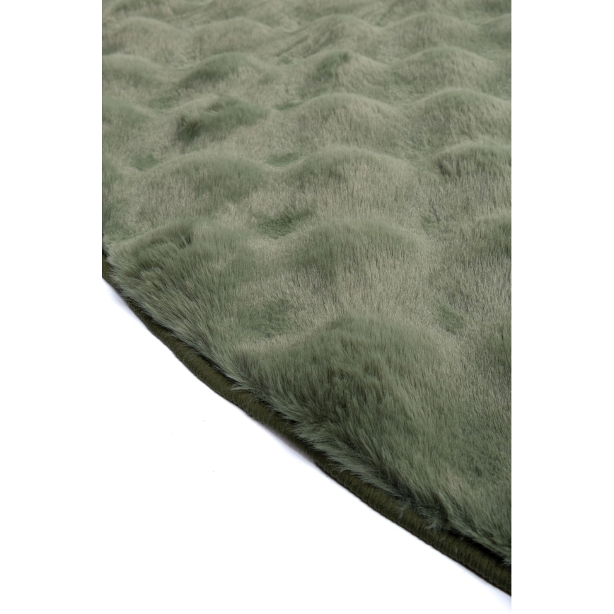 RABBIT BUBBLE Round Rug, 160 cm, Green