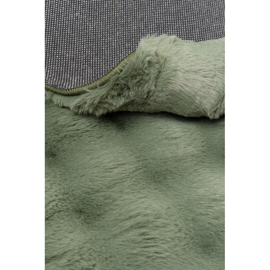RABBIT BUBBLE Round Rug, 160 cm, Green
