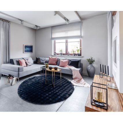 RABBIT BUBBLE Rug, 160 cm — Dark Blue