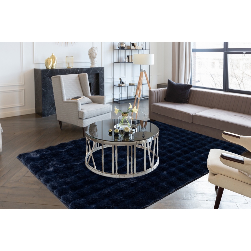 RABBIT BUBBLE Rug 160 x 230 cm, Dark Blue