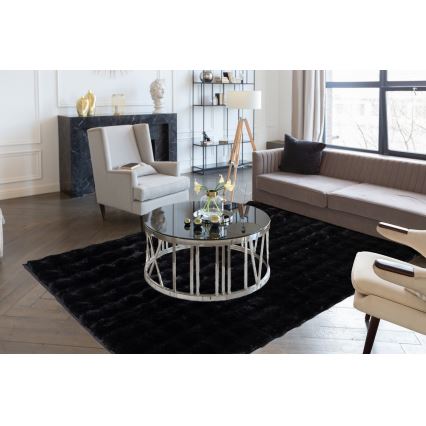 RABBIT BUBBLE Rug 200 x 280 cm, Black