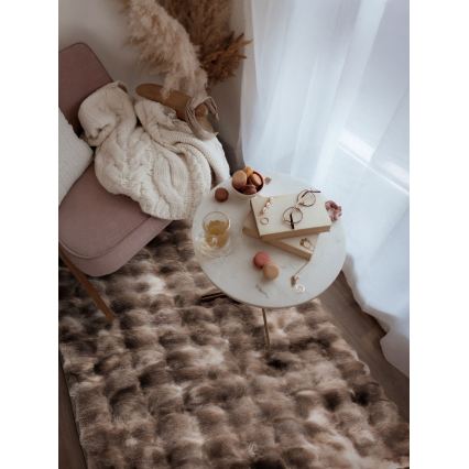 RABBIT BUBBLE Rug 55x100 cm brown