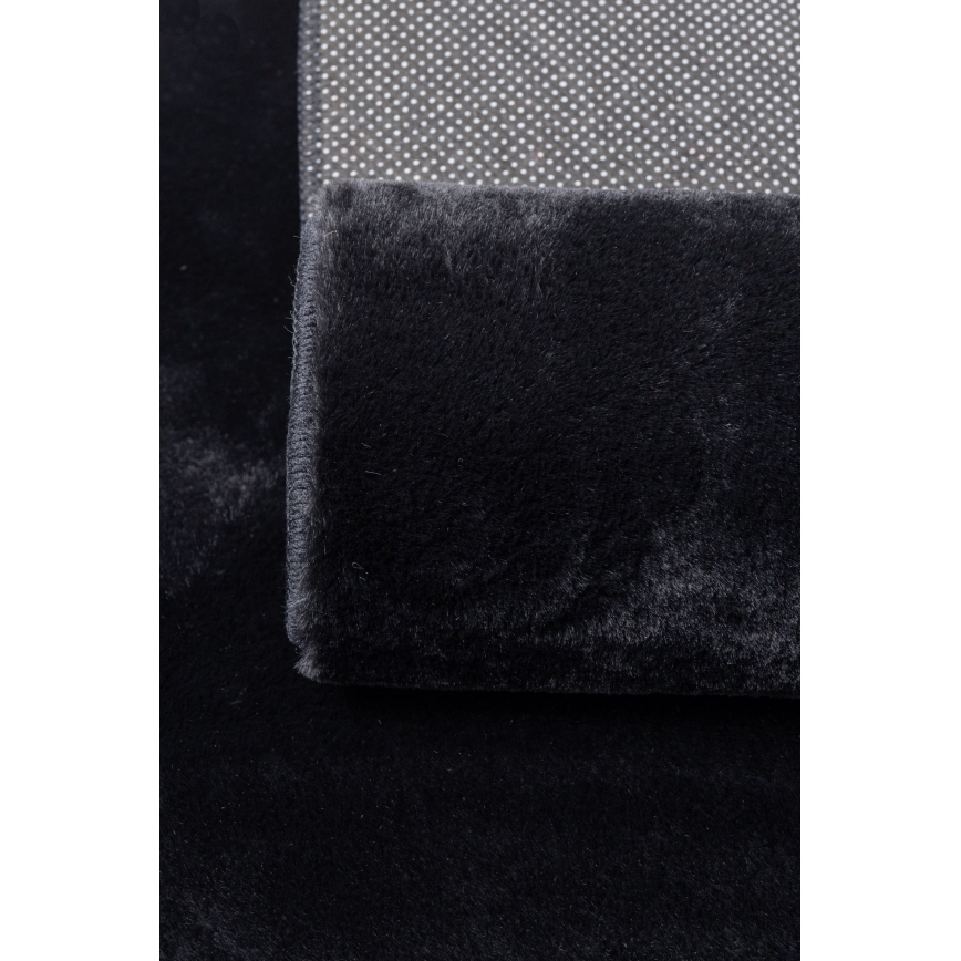 RABBIT-FOX Rug 120x160 cm, Black