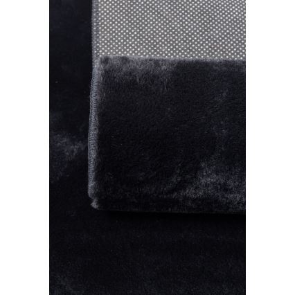 RABBIT-FOX rug 120×160 cm, black