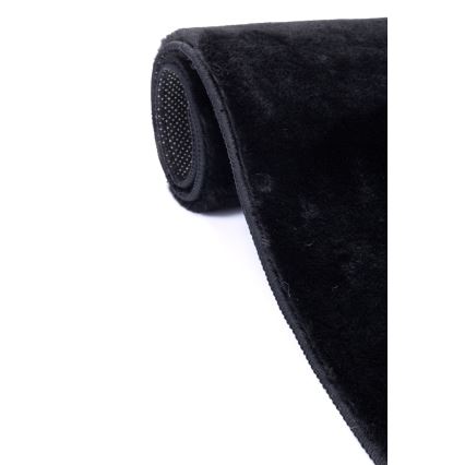 RABBIT-FOX rug 120×160 cm, black