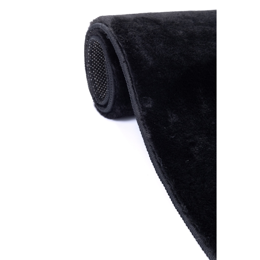 RABBIT-FOX rug 120×160 cm, black