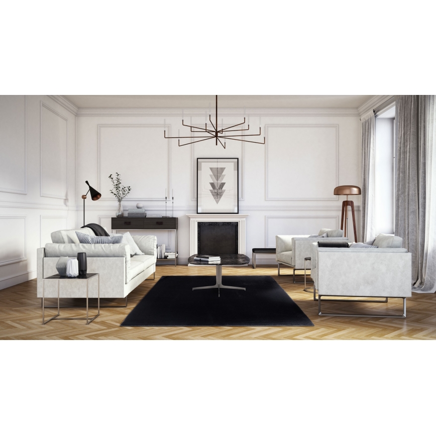 RABBIT-FOX Rug 160x230 cm Black