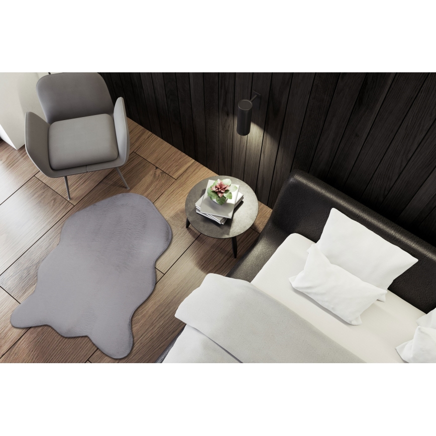 RABBIT-FOX Rug 60x90 cm Gray