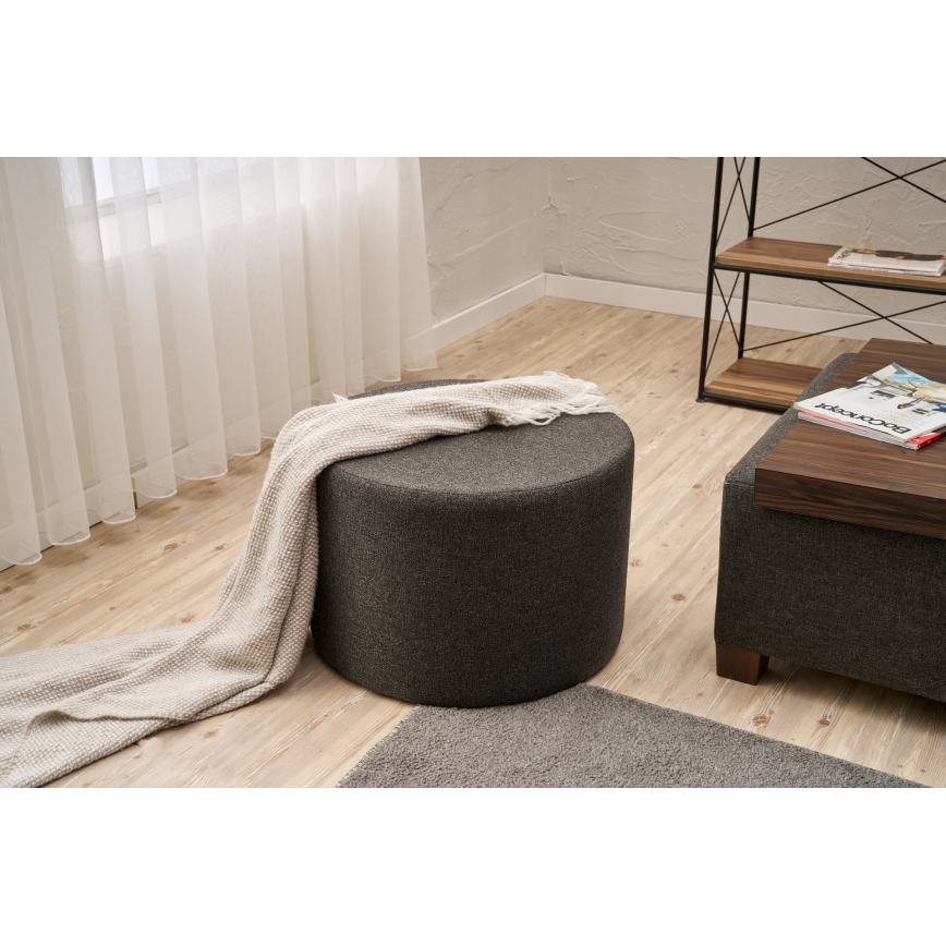 RABO Ottoman, Ø 58 cm, Anthracite