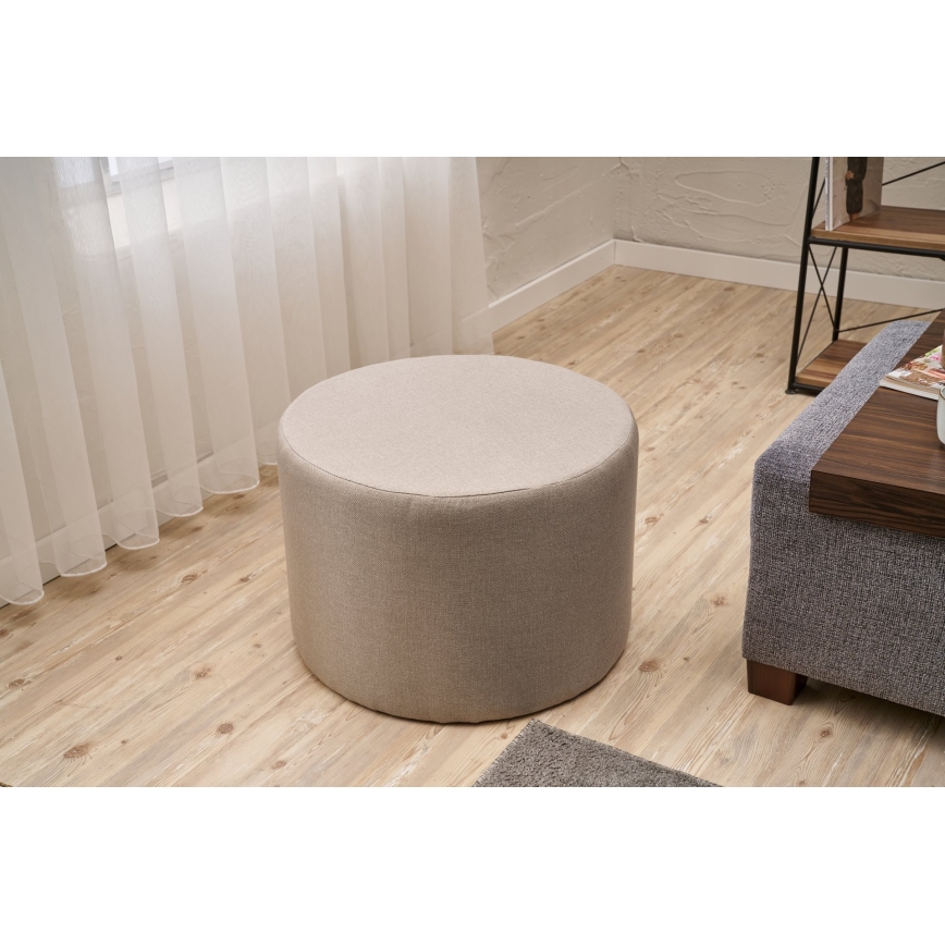 RABO Ottoman, Ø 58 cm, Beige