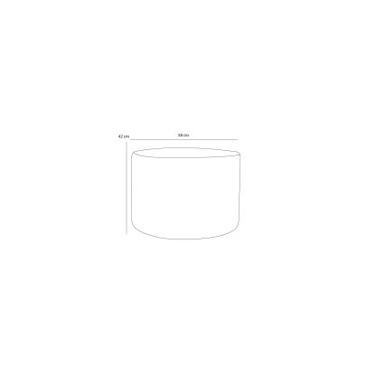 RABO Ottoman, Ø 58 cm, Beige