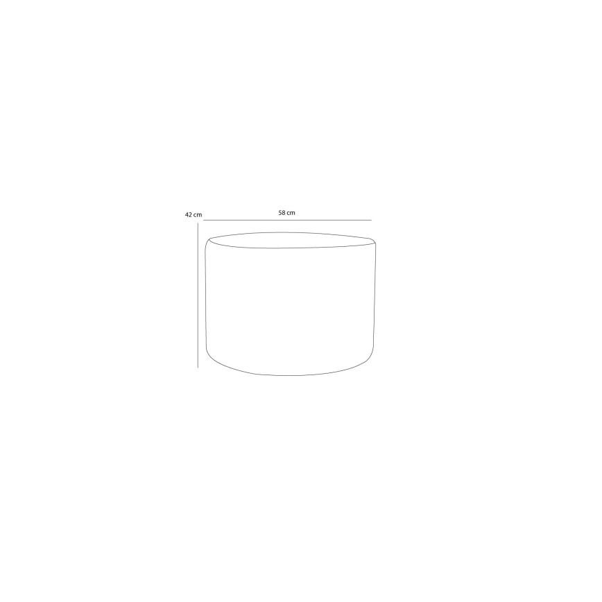 RABO Ottoman, Ø 58 cm, Beige