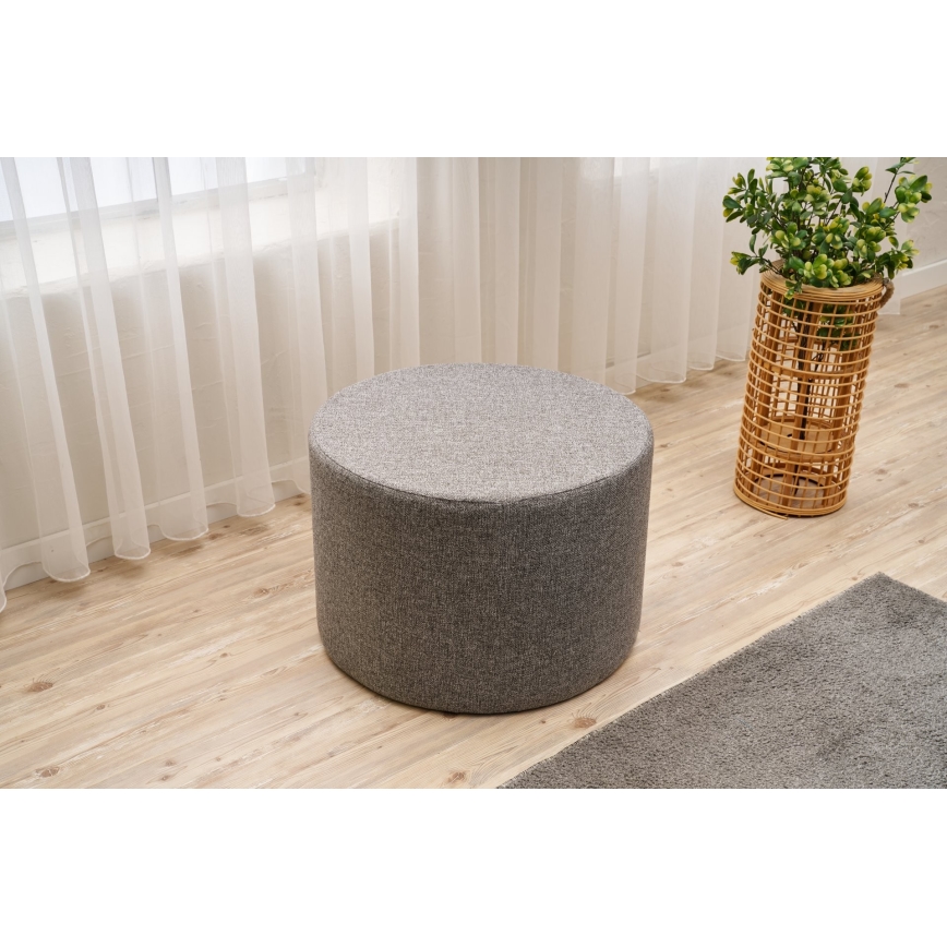 RABO Ottoman, Ø 58 cm, Grey