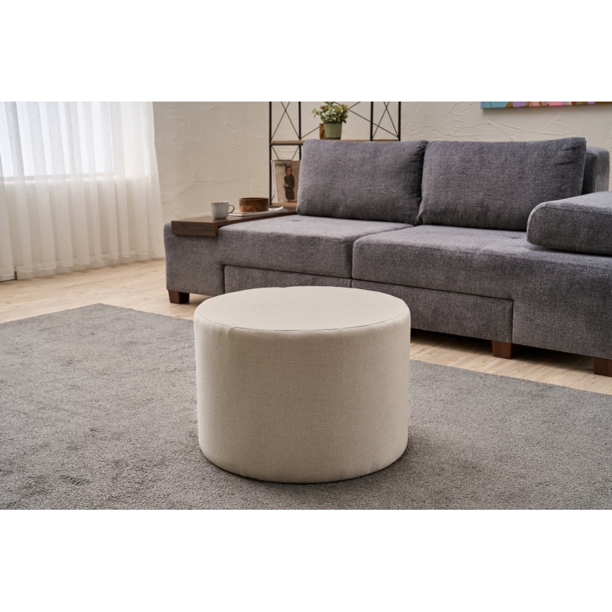 RABO Pouf Ø 58 cm, Cream