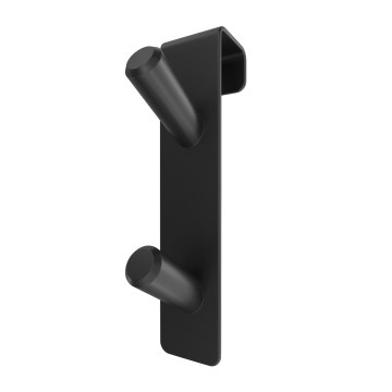 Radiator hook INOX stainless steel/black