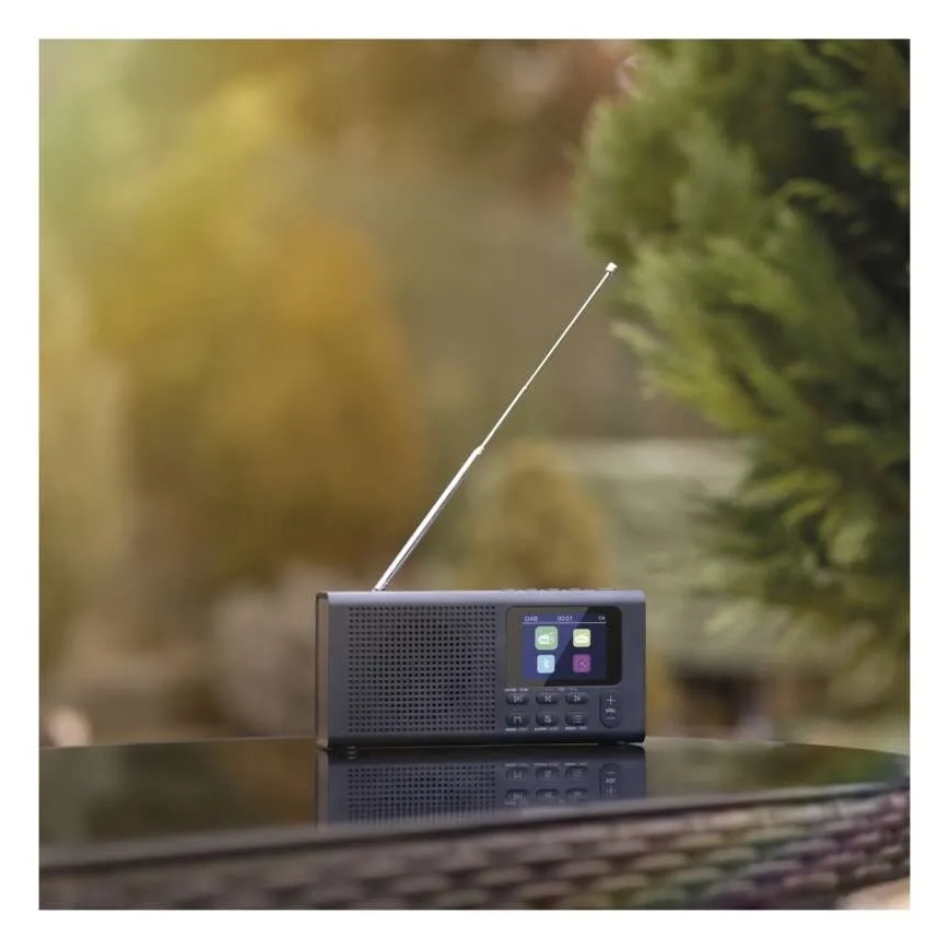 Radio DAB DAB+ FM 3W/5V/4xAA black