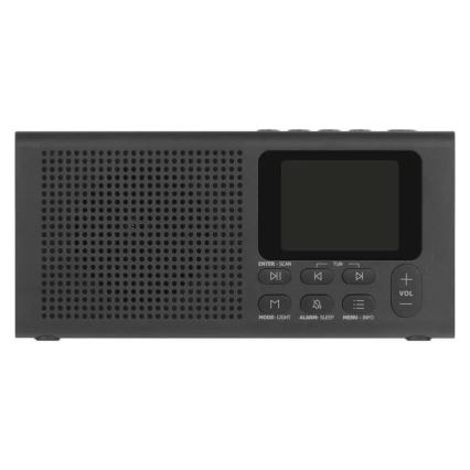 Radio DAB DAB+ FM 3W/5V/4xAA black