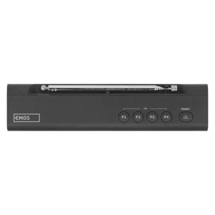 Radio DAB DAB+ FM 3W/5V/4xAA black