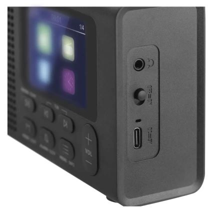 Radio DAB DAB+ FM 3W/5V/4xAA black