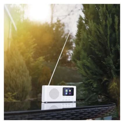 Radio DAB DAB+ FM 3W/5V/4xAA white