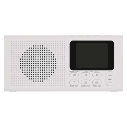 Radio DAB DAB+ FM 3W/5V/4xAA white