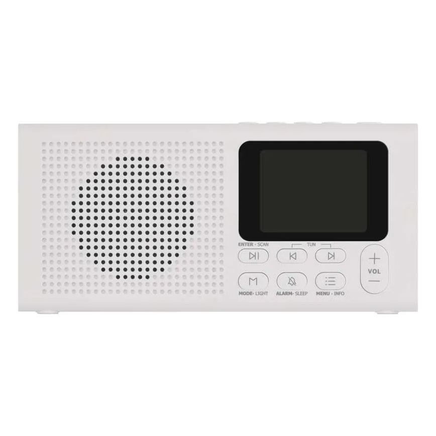 Radio DAB DAB+ FM 3W/5V/4xAA white