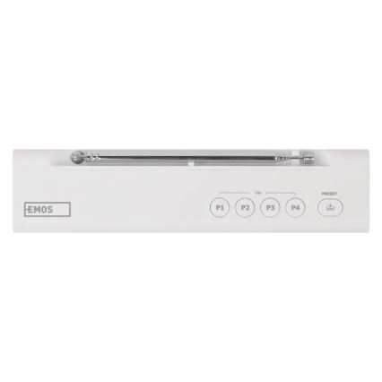 Radio DAB DAB+ FM 3W/5V/4xAA white