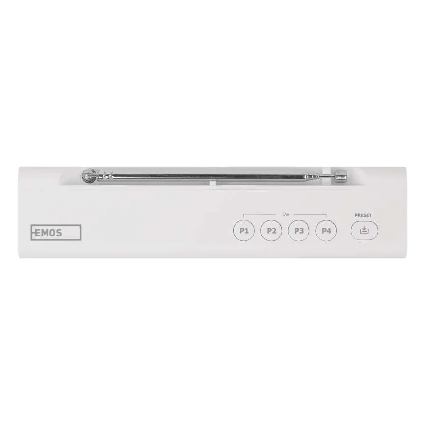 Radio DAB DAB+ FM 3W/5V/4xAA white
