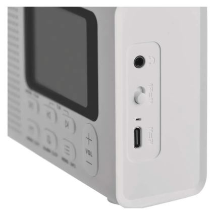 Radio DAB DAB+ FM 3W/5V/4xAA white