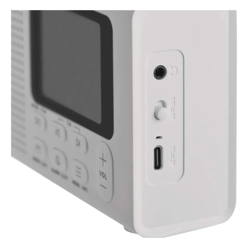 Radio DAB DAB+ FM 3W/5V/4xAA white