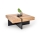 RADIX Coffee Table 100 x 100 cm, Black/Brown