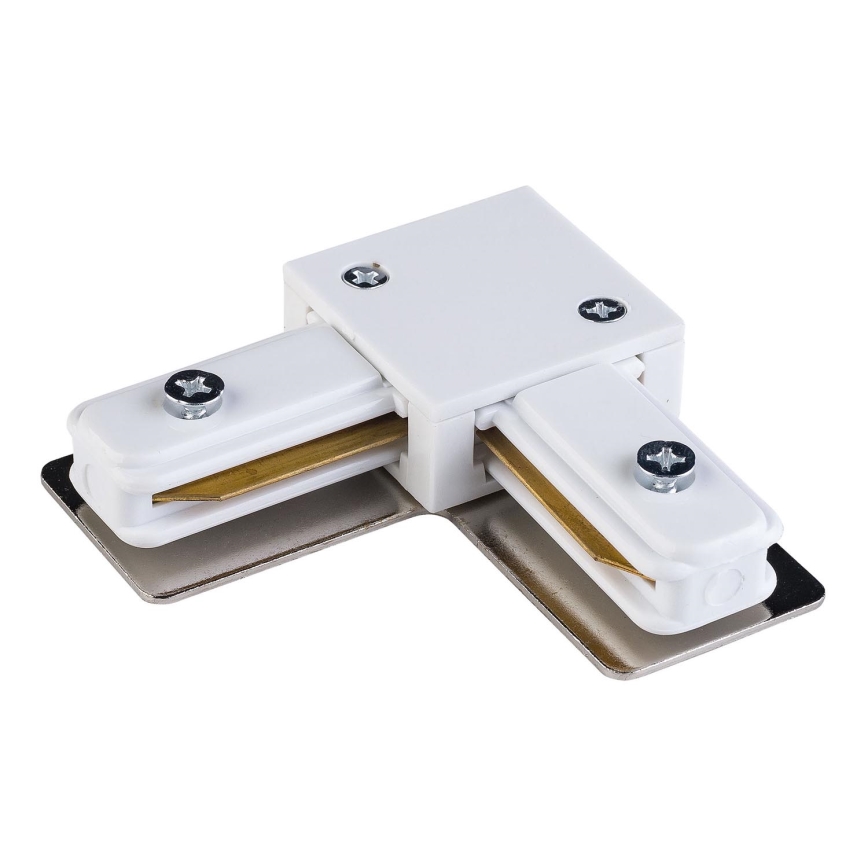 Rail system end cap 1-phase TRACER angular white
