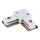 Rail system end cap 1-phase TRACER angular white