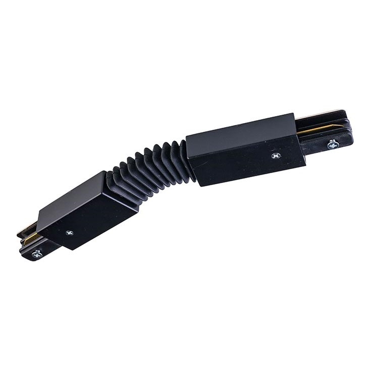 Rail system end cap 1-phase TRACER flexible black