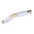 Rail system end cap 1-phase TRACER flexible white
