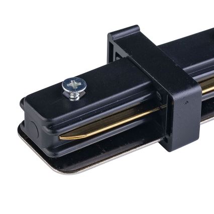 Rail system end cap 1-phase TRACER straight black