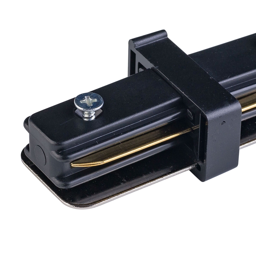 Rail system end cap 1-phase TRACER straight black