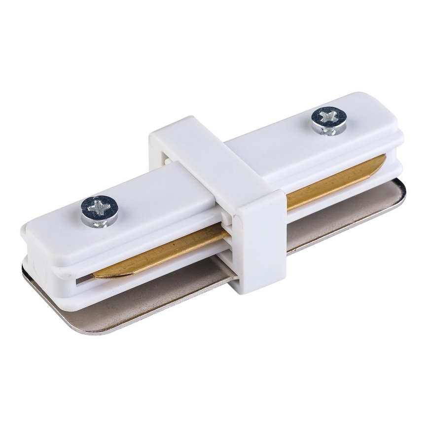 Rail system end cap 1-phase TRACER straight white