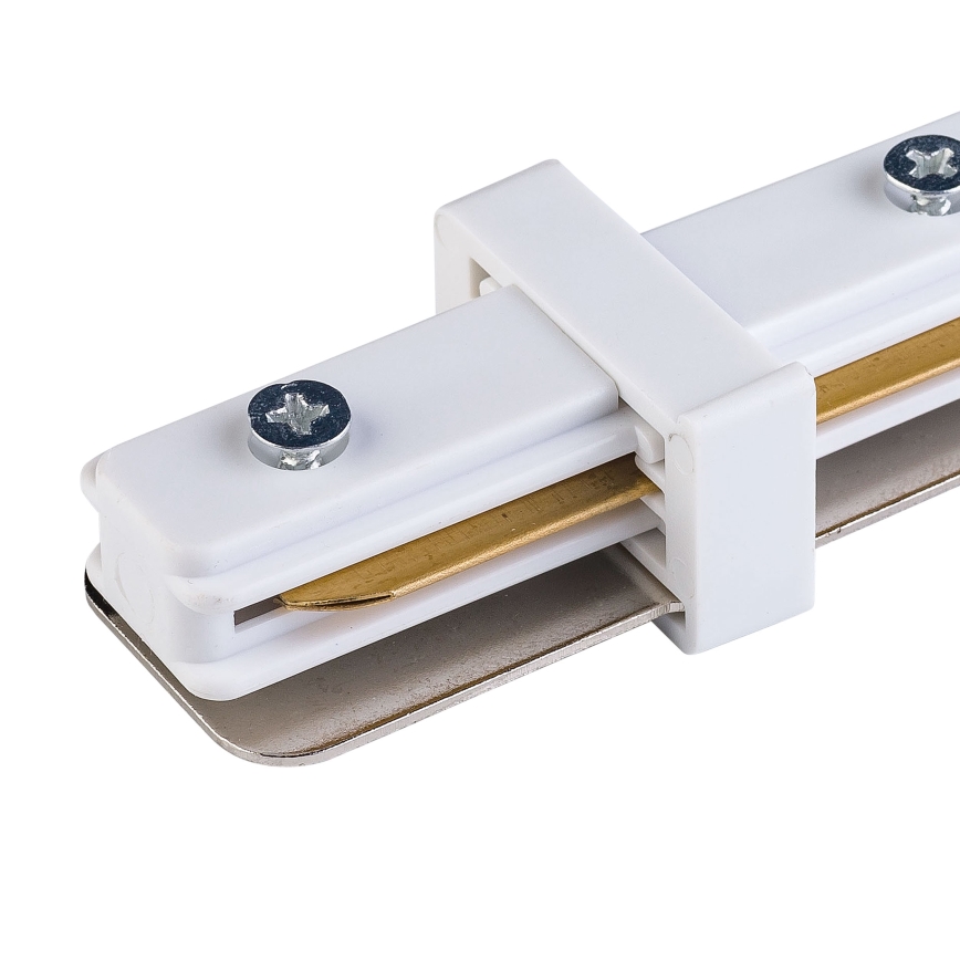 Rail system end cap 1-phase TRACER straight white