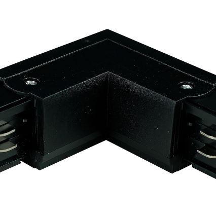Rail system end cap 3-phase TRACER angular black