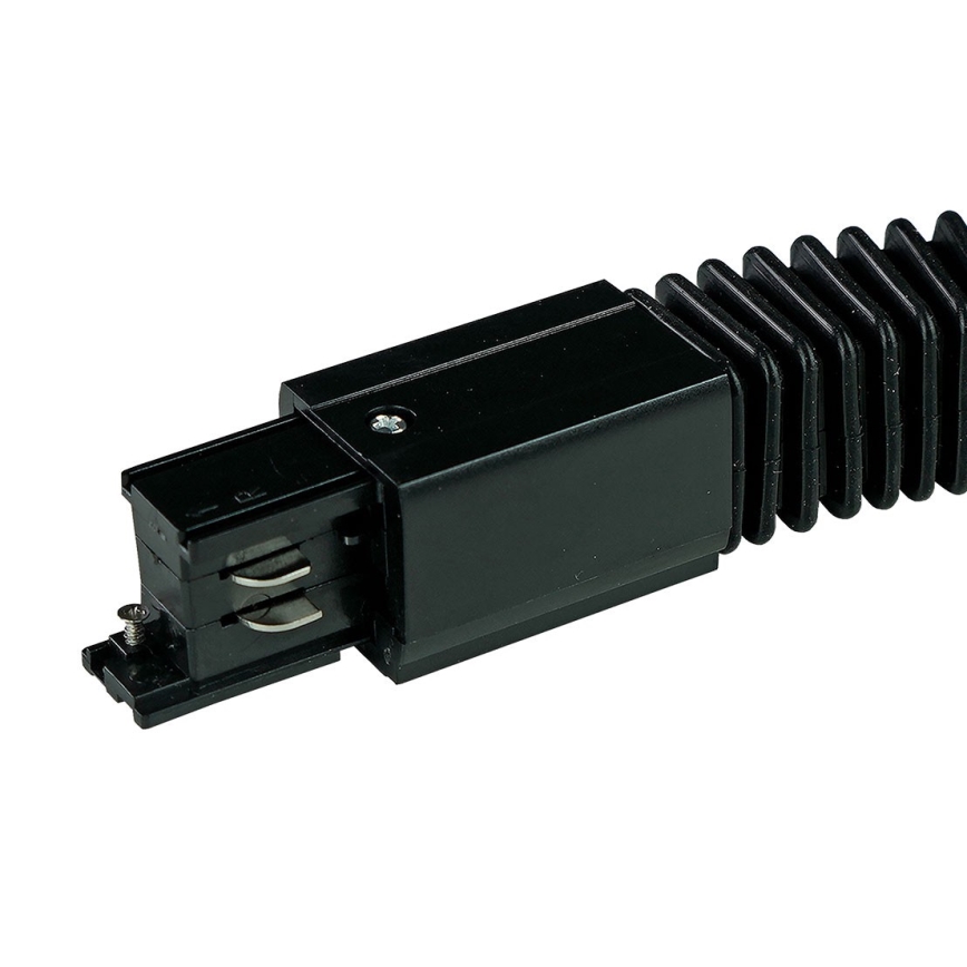 Rail system end cap 3-phase TRACER flexible black