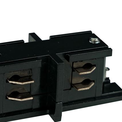 Rail system end cap 3-phase TRACER straight black