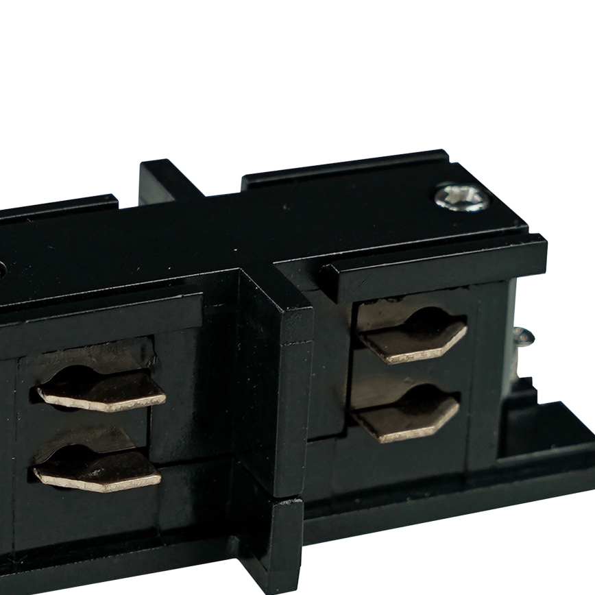 Rail system end cap 3-phase TRACER straight black